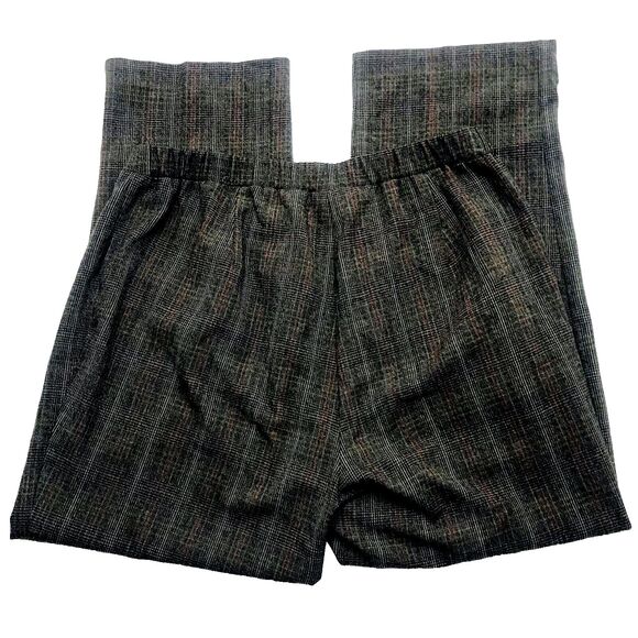TanJay Pants Comfort Slacks Sweatpants Elastic Soft Wide Leg Brown Plaid 16 W - Picture 6 of 12